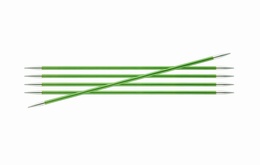 KnitPro Zings DPN Knitting Needles Chrysolite-3.5mm 15cm