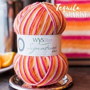 West Yorkshire Spinners Signature 4ply Cocktail Range TEQUILA SUNRISE.