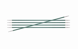 KnitPro Zings DPN Knitting Needles Jade-3mm 15cm