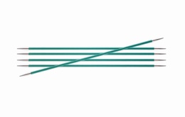 KnitPro Zings DPN Knitting Needles Emerald-8mm 15cm