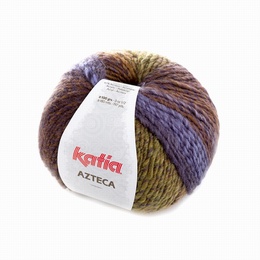 Katia Azteca Yarn 7862 Brown-Green-Lilac