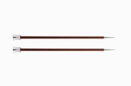 KnitPro Single Point Knitting Needles - Zing - 25cm - 5.5 mm Sienna