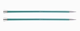 KnitPro Single Point Knitting Needles - Zing - 25cm - 8 mm Emerald