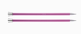 KnitPro Single Point Knitting Needles - Zing - 25cm - 10 mm Ruby