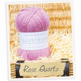 West Yorkshire Spinners Illustrious DK Cabled Hat and Mitts Kit Rose Quartz 722