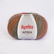 Katia Azteca 7840 Light blue-Light yellow-Orange-Beige