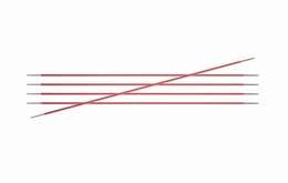 KnitPro Zings DPN Knitting Needles Coral-6.5mm 15cm