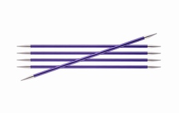 KnitPro Zings DPN Knitting Needles Amethyst-7mm 15cm