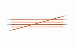KnitPro Zings DPN Knitting Needles 20cm- Carnelian 2.75mm