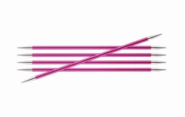 KnitPro Zings DPN Knitting Needles 20cm- Ruby 5mm