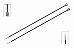 KnitPro Karbonz Straight Knitting Needles 25cm- 2mm