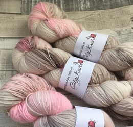 Hand Dyed By Sally 4 Ply BFL Vintage Ice Cream