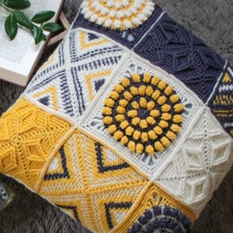 West Yorkshire Spinners Colour Lab Crochet Along Cushion - Yellow