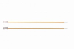 KnitPro Single Point Knitting Needles - Zing - 25cm - 2.25 mm Amber