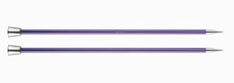 KnitPro Single Point Knitting Needles - Zing - 25cm - 7 mm Amethyst