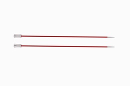 KnitPro Single Point Knitting Needles - Zing - 30cm - 2.5 mm Garnet