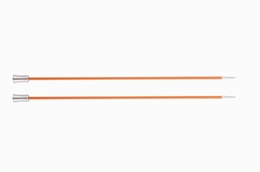 KnitPro Single Point Knitting Needles - Zing - 30cm - 2.75 mm Carnelian