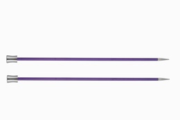 KnitPro Single Point Knitting Needles - Zing - 30cm - 3.75 mm Amethyst