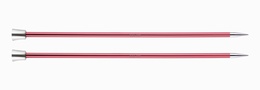 KnitPro Single Point Knitting Needles - Zing - 30cm - 6.5 mm Coral