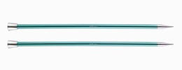 KnitPro Single Point Knitting Needles - Zing - 30cm - 8 mm Emerald