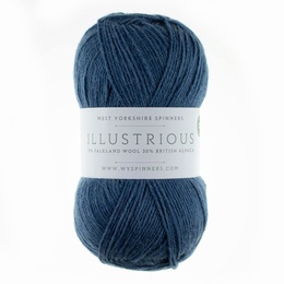 West Yorkshire Spinners Illustrious DK Cabled Hat and Mitts Kit Royal  174