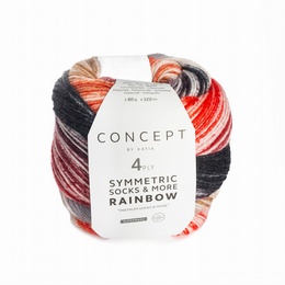 Katia Symmetric Socks & more Rainbow Shade 53