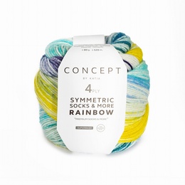Katia Symmetric Socks & more Rainbow Shade 55