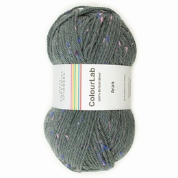 West Yorkshire Spinners - Colour Lab Aran Slate Grey Tweed 1180