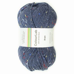 West Yorkshire Spinners - Colour Lab Aran Cosmic Navy Tweed 1181