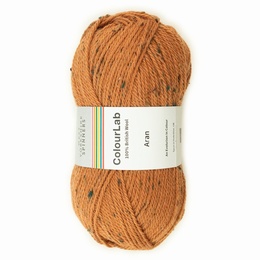 West Yorkshire Spinners - Colour Lab Aran Burnt Orange Tweed 1183