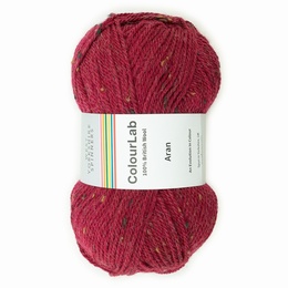 West Yorkshire Spinners - Colour Lab Aran Cherry Red Tweed 1184
