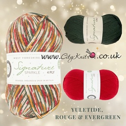 WYS Signature 4 Ply Xmas 2024 - Yuletide bundle 3
