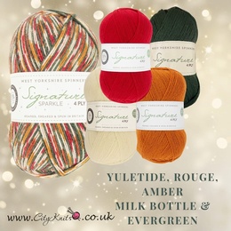 WYS Signature 4 Ply Xmas 2024 Yuletide bundle