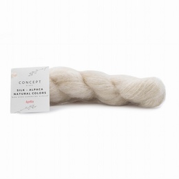 Katia Silk Alpaca Natural Colours shade 100 ecru