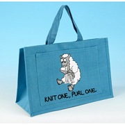 Vanessa Bee Jute Shopping Bag Knit One Purl One