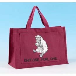 Vanessa Bee Jute Shopping Bag Knit One Purl One